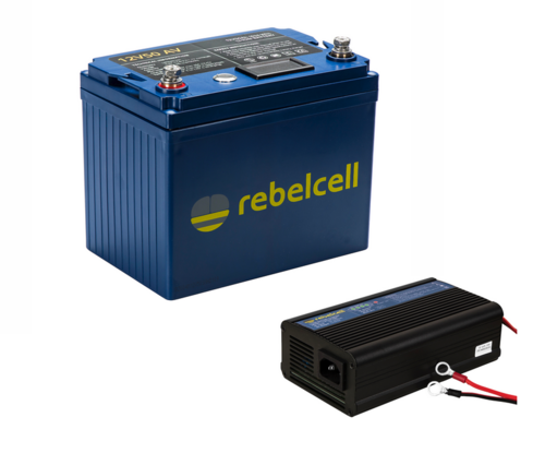 Rebelcell Li-Ion 12V50 Battery + Charger