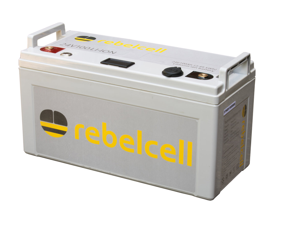 Nord Vest badning tåge Rebelcell Ultimate Li-ion battery 24V100 -Technology for anglers