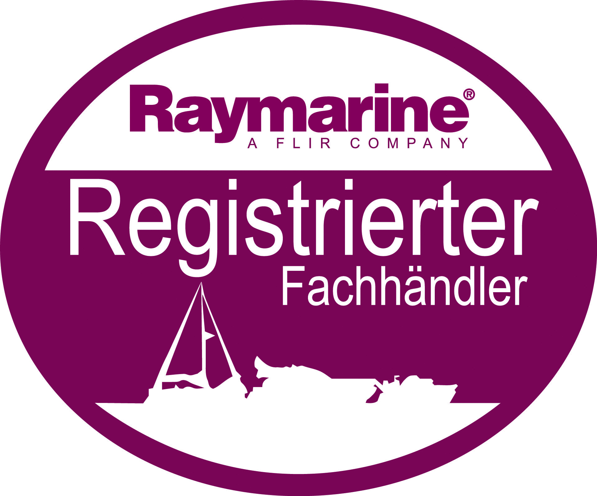 Raymarine-Fachhaendler-Sticker